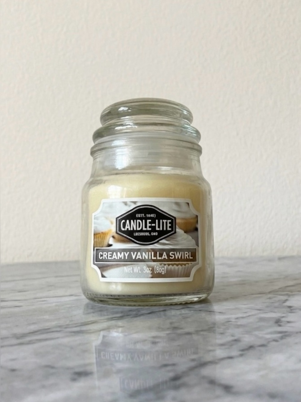 Candle-Lite Creamy Vanilla Swirl Scented Candle